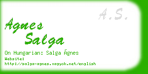 agnes salga business card